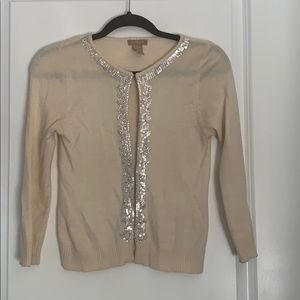 Super soft ivory silk mohair cardigan size 00
